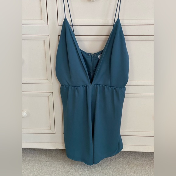 Tobi Turquoise Romper - Picture 1 of 4